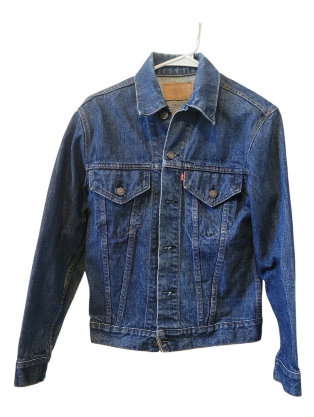 Vintage Levi Strauss Size 34 1970s 80s Type III Denim Trucker Jacket